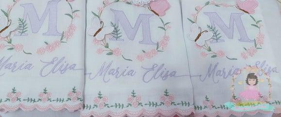 Kit Enxoval Personalizado Luxo Floral Delicado