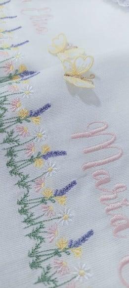 Kit Enxoval Personalizado Luxo Lavanda Delicado Floral