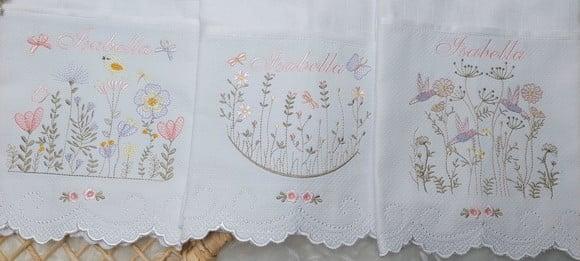 Kit Fraldas Bebê Barra Recortada e Linha Premium Floral