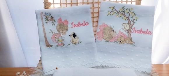 Kit Fraldas com Renda Delicada Menina Bonecas Luxo