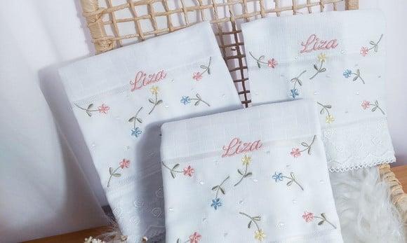 Kit Fraldas com Renda Voil Macias e Delicadas Linha Premium