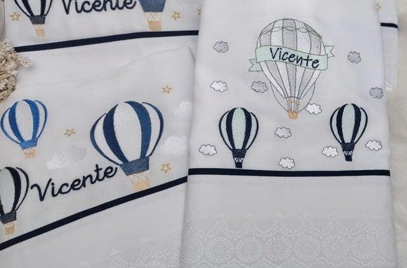 Kit Fraldas Personalizadas Balão Luxo