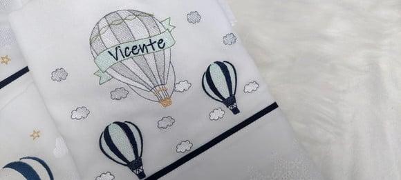 Kit Fraldas Personalizadas Balão Luxo