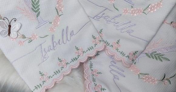 Kit Fraldas Personalizadas Barra Recortada 5 Peças