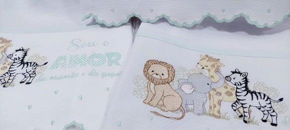 Kit Fraldas Personalizadas Barra Recortada Linha Premium