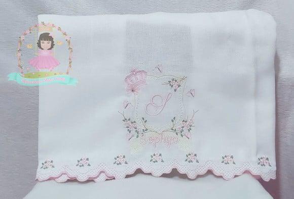 Kit Fraldas Personalizadas Barra Recortada Menina Boneca