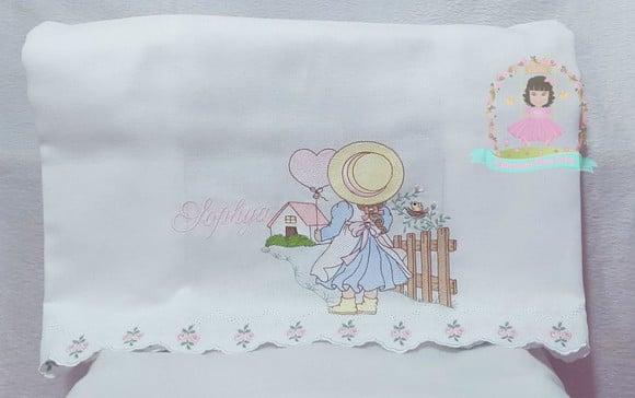 Kit Fraldas Personalizadas Barra Recortada Menina Boneca
