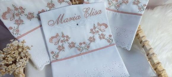 Kit Fraldas Personalizadas Floral Luxo