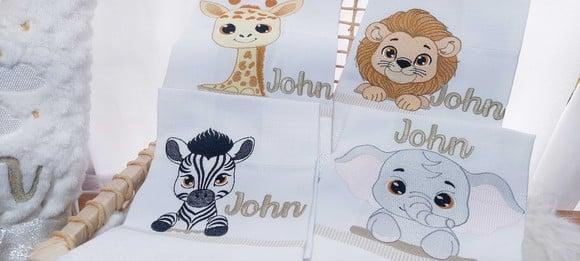 Kit Fraldas Personalizadas Luxo Linha Premium Safari