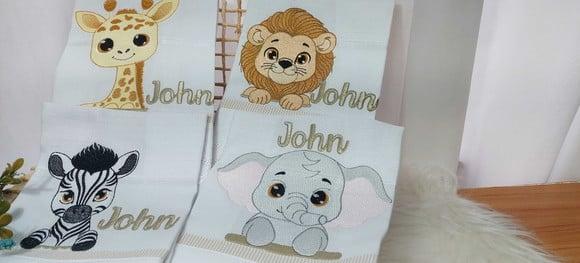 Kit Fraldas Personalizadas Luxo Linha Premium Safari