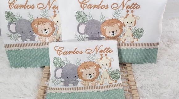 Kit Fraldas Personalizadas Safari