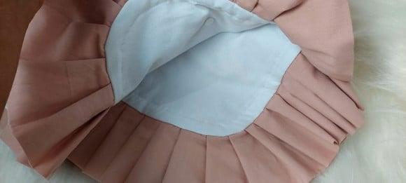 Manta Piquet Babados Floral Rosé Luxo