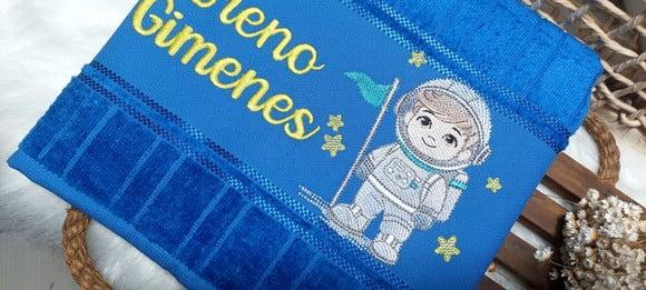 Toalha de Lavabo Boca Astronauta Personalizada