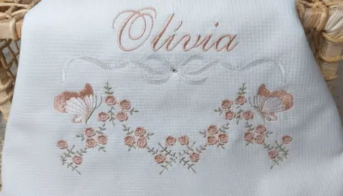 Cueiro Flanelado Floral