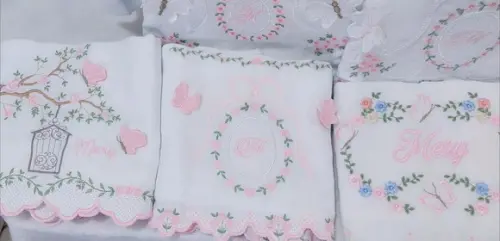 Enxoval Bebê Luxo Floral Delicado
