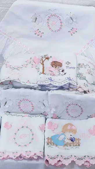 Enxoval Bebê Luxo Floral Delicado