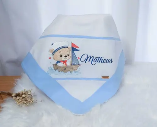 Enxoval Bebê Luxo Linha Premium Urso Marinheiro