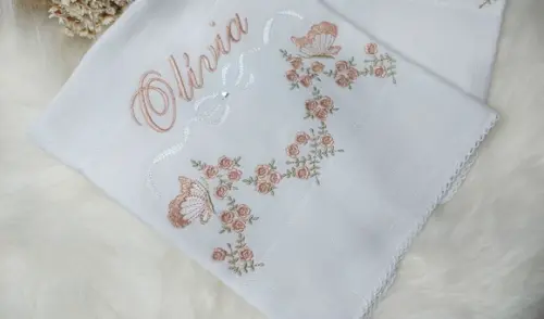 Enxoval Personalizado Floral Rosé Luxo Delicado