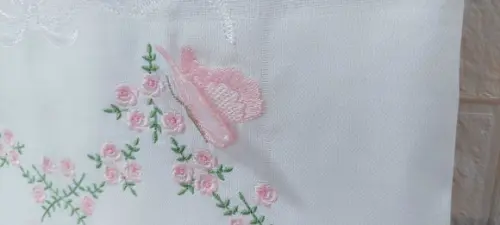 Kit 3 Fraldas Florais com Barrinha Bordada Luxo
