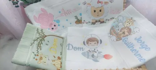 Kit 5 Toalhinhas Escolar Boca Personalizada