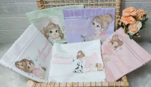 Kit 5 Toalhinhas Escolar Boca Personalizada