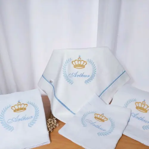 Kit Cueiro + Fraldas Dia a Dia Príncipe Coroa Ramos Luxo