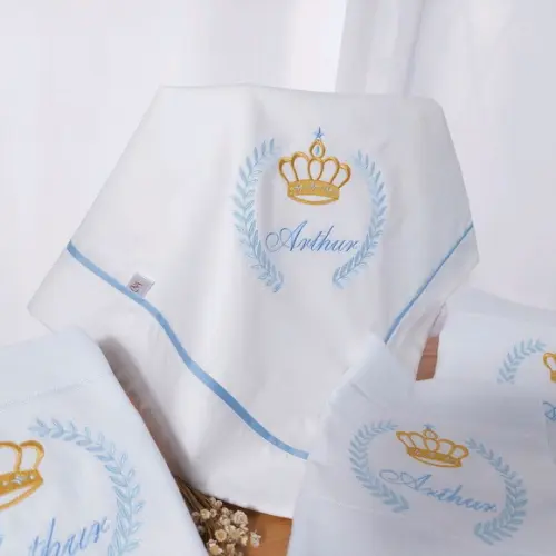 Kit Cueiro + Fraldas Dia a Dia Príncipe Coroa Ramos Luxo
