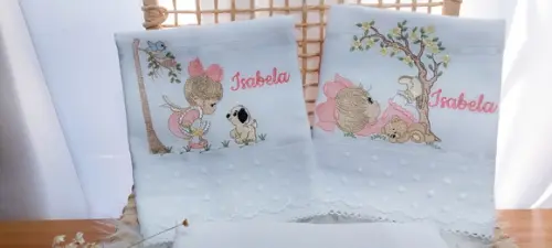 Kit Fraldas com Renda Delicada Menina Bonecas Luxo