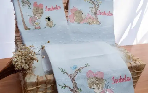 Kit Fraldas com Renda Delicada Menina Bonecas Luxo