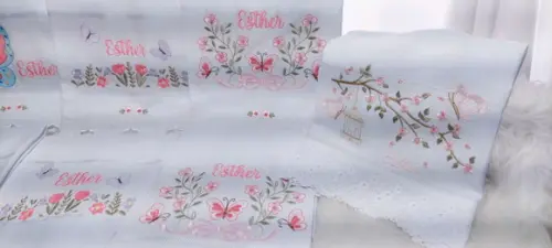 Kit Fraldas Floral Bebê Barra Recortada e Linha Premium