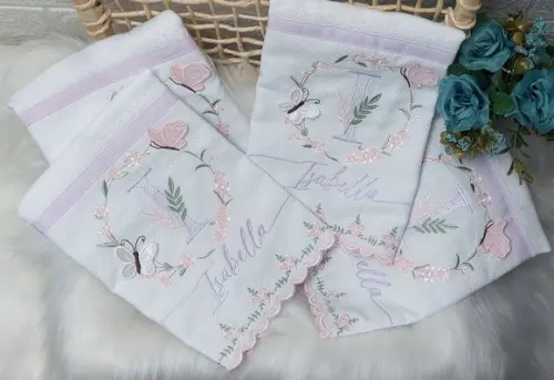 Kit Fraldas Personalizadas Barra Recortada 5 Peças