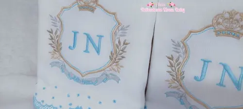 Kit Fraldas Personalizadas Barra Recortada Brasão Príncipe