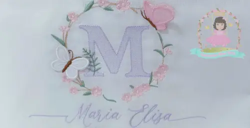 Kit Fraldas Personalizadas Barra Recortada Floral Luxo