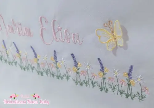 Kit Fraldas Personalizadas Barra Recortada Lavanda Luxo