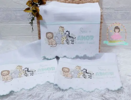 Kit Fraldas Personalizadas Barra Recortada Linha Premium