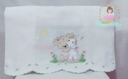 Kit Fraldas Personalizadas Barra Recortada Menina Boneca