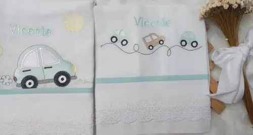 Kit Fraldas Personalizadas Carrinho Carro Delicado Luxo
