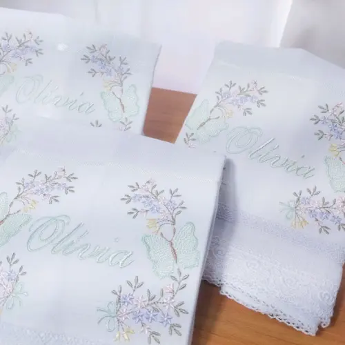 Kit Fraldas Personalizadas Luxo Linha Premium Floral