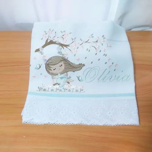 Kit Fraldas Personalizadas Luxo Linha Premium Floral Menina