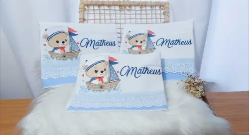 Kit Fraldas Personalizadas Luxo Linha Premium Urso