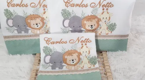 Kit Fraldas Personalizadas Safari