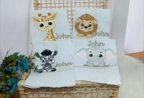 Kit Manta Baby + Fraldas Personalizadas