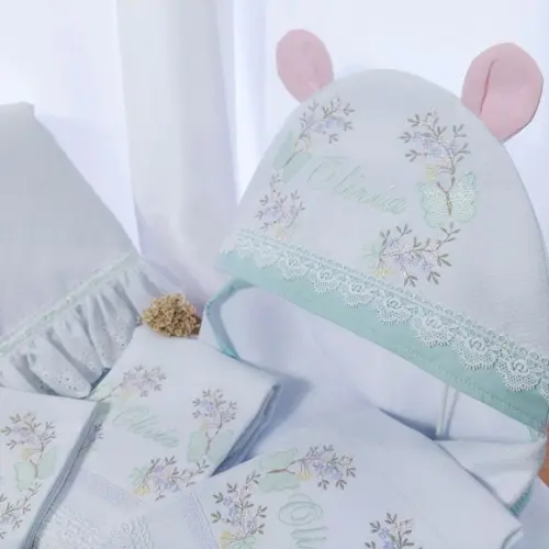 Kit Personalizado Menina Boneca Balanço Floral Enxoval Luxo