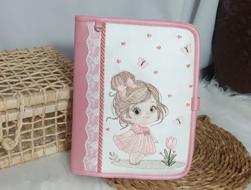 Porta Documentos do Bebê Capa Caderneta de Vacinação Boneca
