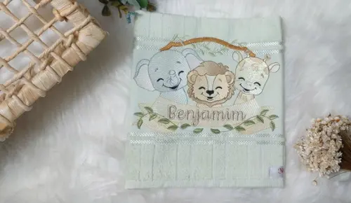 Toalha de Lavabo Boca Safari Personalizada