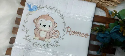 Toalha de Lavabo Boca Safari Personalizada