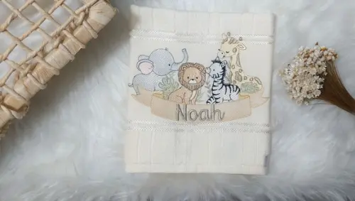 Toalha de Lavabo Boca Safari Personalizada