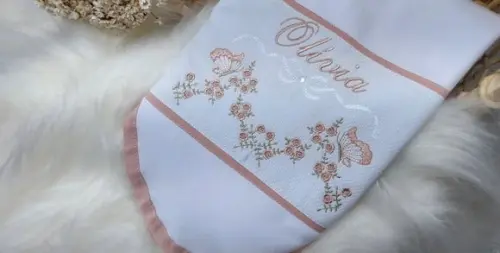 Cueiro Flanelado Floral
