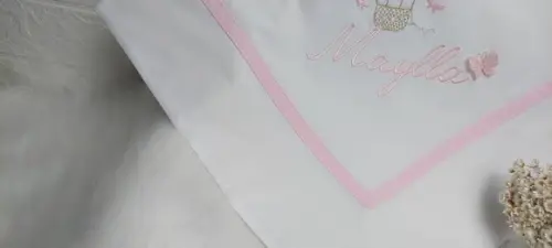 Cueiro Manta Percal 400 Fios Balão Borboletas 3d