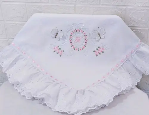 Enxoval Bebê Luxo Floral Delicado